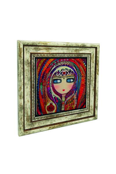 Sadrazam Ζωγραφική με έθνικ μοτίβα Ανατολίας για κορίτσια, εκτυπωμένη σε φυσι...