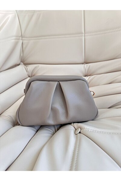 minebag Τσάντα Clutch Form Long Strap Degas Γυναικεία Τσάντα Μπεζ