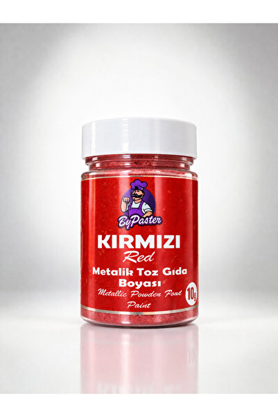 By Paster Yenilebilir Metalik Toz Gıda Boyası Kırmızı 10 Gr