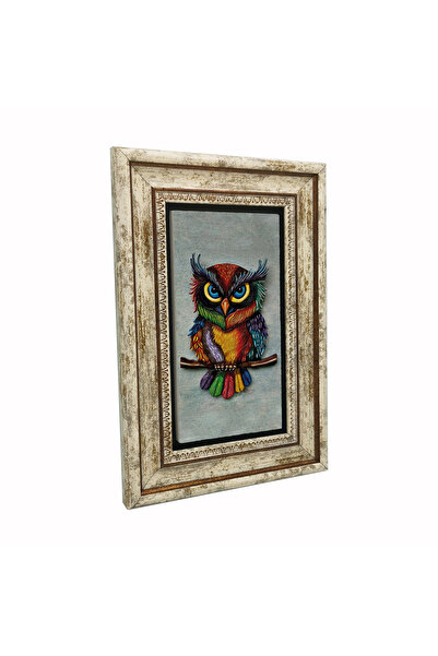 Sadrazam Εκτύπωση Κουκουβάγιας σε Φυσική Πέτρα 20X30DRG-104