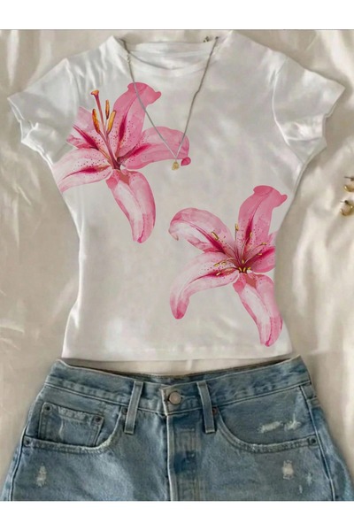 ZAVIXO 100% Cotton Women's Crop Top Slim Fit Summer Comfortable T-Shirt