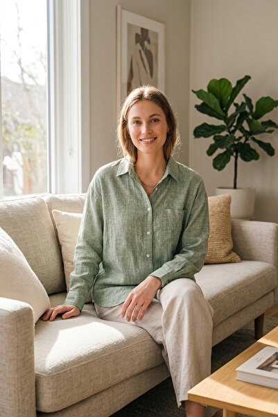 Şiir Tekstil HARBEL Άνετο (Κανονικό) ΕΦΑΡΜΟΣΤΟ ΧΑΜΗΛΟΜΑΝΙΚΟ Γυναικείο Πουκάμι...