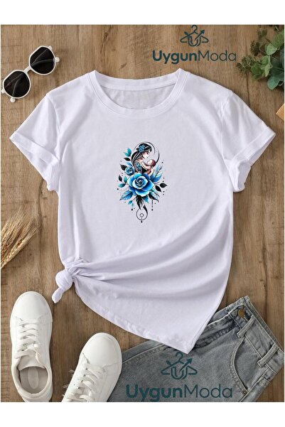 UygunModa Anne Rose Printed T-Shirt