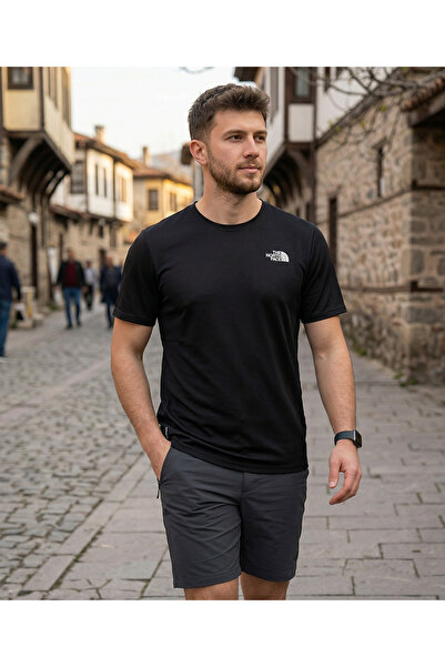 THE NORTH FACE Ανδρικό μπλουζάκι Tee Casual σε μαύρο χρώμα