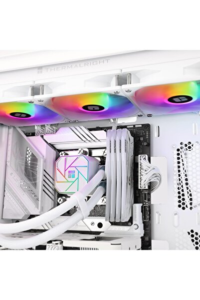 ThermalRight مبرد وحدة المعالجة المركزية أكوا إيليت 360 وايت V3 مع 3 مراوح PWM ARGB للتبريد المائي