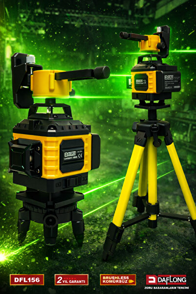 DAFLONG 16 KÖŞELİ UZAKTAN KUMANDALI TRİPODLU LAZER HİZALAMA DFL-156