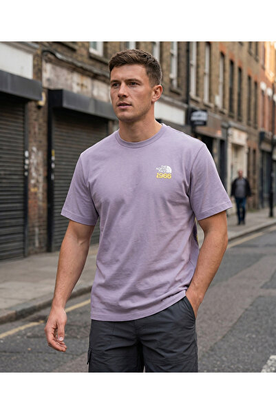 THE NORTH FACE Ανδρικό μπλουζάκι 1966 Motion Relaxed Casual σε γκρι χρώμα