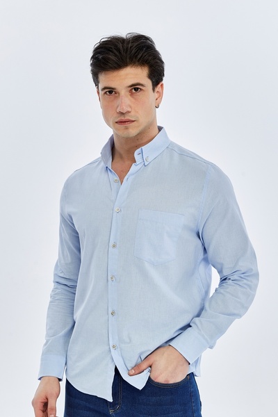 trender Cămașă bărbătească 12-7090 ALBASTRU DESCHIS