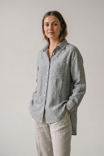 Şiir Tekstil HARBEL Άνετο (Κανονικό) ΕΦΑΡΜΟΣΤΟ ΧΑΜΗΛΟΜΑΝΙΚΟ Γυναικείο Πουκάμι...