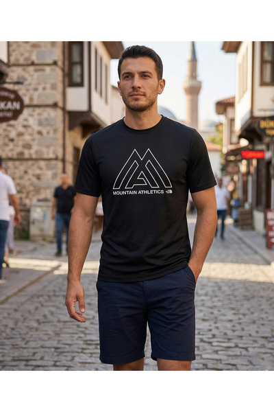 THE NORTH FACE Short Sleeves Tee Casual Men's T-Shirt Black