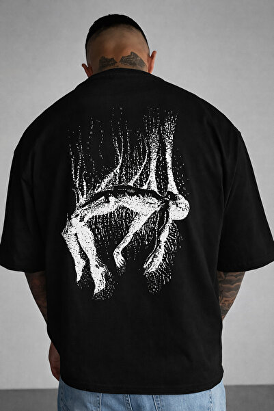 ship master Unisex μπλουζάκι με στάμπα ανθρώπινης φιγούρας μπροστά και πίσω, ...