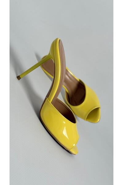 Naz Luxury Shoes NOA TOPUKLU TERLİK SARI