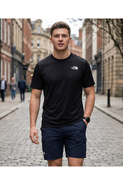 THE NORTH FACE Κοντομάνικο μπλουζάκι με στάμπα - Ανδρικό casual μπλουζάκι σε ...