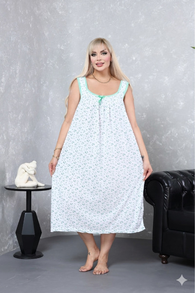 ZBTEKS Cotton Loose-Fit Wide-Strap Maternity Nightgown (up to 130 Kilos)