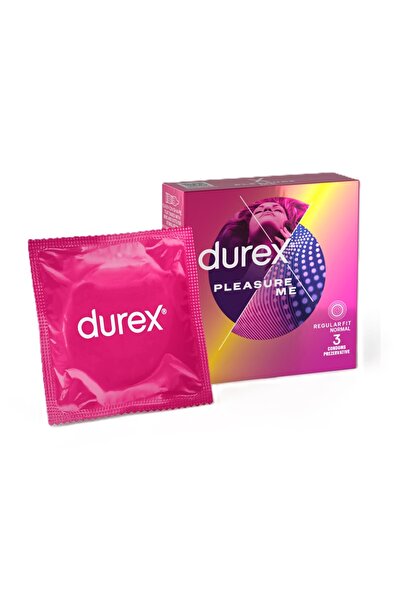 Durex Προφυλακτικά Pleasure Me 3 τεμάχια – Υφή για ενισχυμένη άνεση
