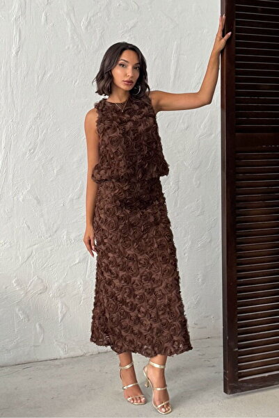 VERYMODA Φούστα Gül Süzüneli - Καφέ |   F2005