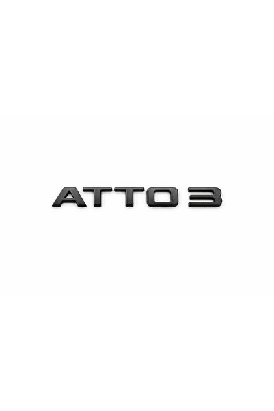 EDEXPORT Byd Atto3 Car Trunk Lettering 2.3X17.1Cm Gray Black Chrome
