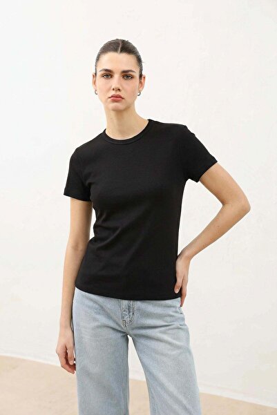 Antioch Μαύρο Γυναικείο Βασικό T-Shirt