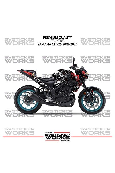 ARONA Yamaha MT-25 Kaplama Sticker Death Design Motor Kaplama Modeli Hazır Ki...