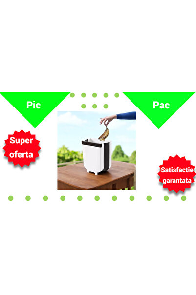 OEM Hanging Foldable Trash Can with Quick Opening - Perfect for Kitchen, Bath...