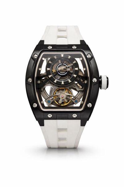 TOMRICH PHANTOM SKELTON WHITE Phantom Skeleton Automatic Watch for Men , Tran...