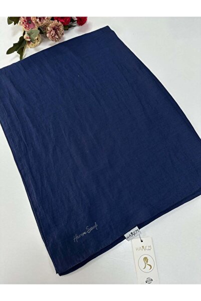 HAREM SCARF Harem brista cotton shawl dark navy blue hvh0304