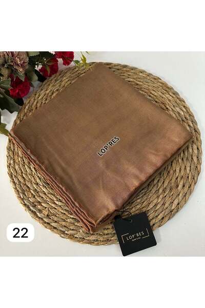 LOPRES وشاح قطني ناعم من لوبريس بلون الكراميل LDNA0522