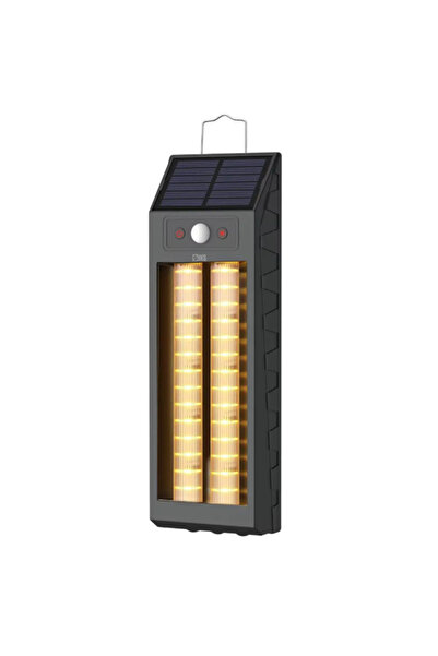 SIKS Lampă solară LED de exterior de 33 cm, cu tub dublu, montare pe perete s...