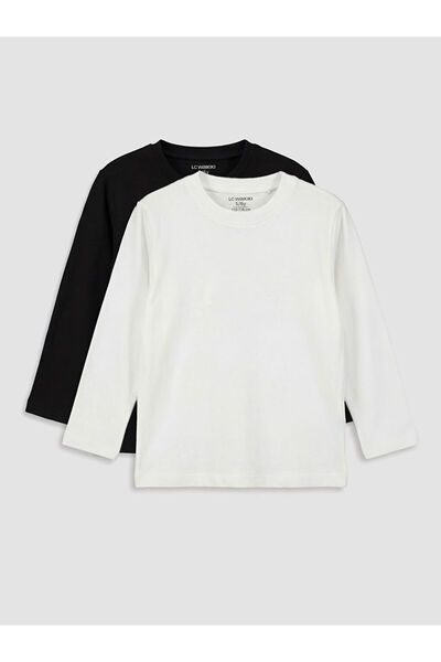 LC Waikiki تي شيرت Zero Roba Collar Boy للأولاد من UZG STORE، عبوة من قطعتين