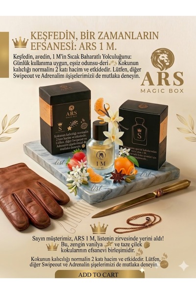 Ars Magic Box 1 M NİŞ KOKULU ÖZEL TASARIM ERKEK PARFÜMÜ 50 ml EDP -SICAK BAHA...