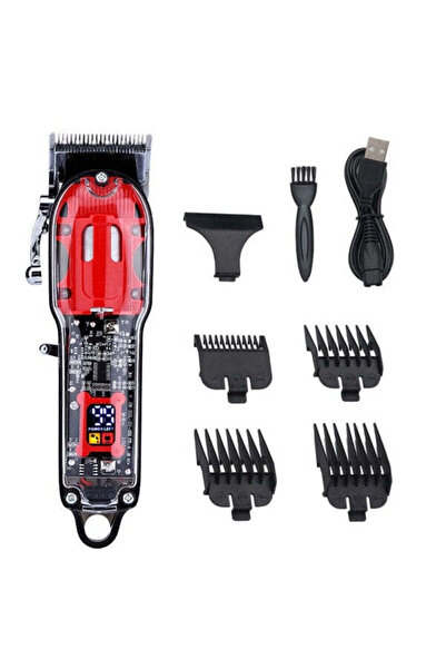 OEM JRH QLF63 Διαφανής Επαγγελματική Κουρευτική Μηχανή Μαλλιών – Ασύρματη Ισχ...