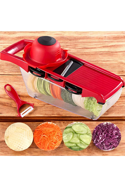 OEM Πολυλειτουργικός Τρίφτης 6 σε 1 για Λαχανικά και Φρούτα - Λεπίδες από Ανο...