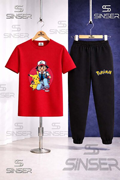 SS SİNSER Παιδικό σετ φόρμας με στάμπα POKEMON ESLI