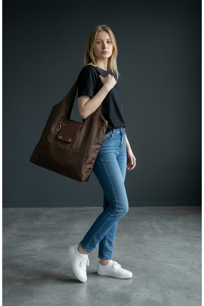 NZCLUB Capsule Club Κομψή πτυσσόμενη τσάντα για ψώνια και μπρελόκ