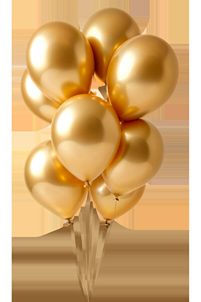 BALON DİYARI Gold Metalik Balon – Kalın Dayanıklı Parti & Organizasyon Balonu...