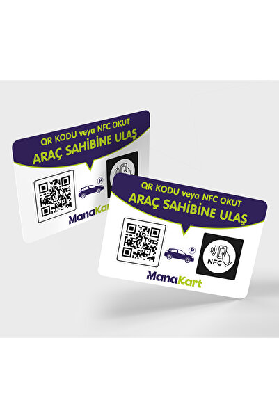 ManaKart Nfc Akıllı Araç Kartı (Sigorta,muayene Gibi Periyodik Tarihleri Bild...