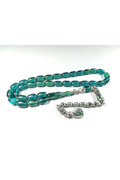 İskeçe Tesbih Γερμανική επάργυρη φούντα με συνδυασμό χρωμάτων Fire-I Amber