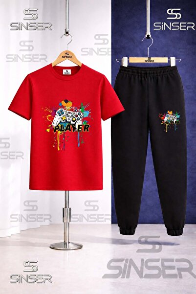 SS SİNSER Παιδικό Σετ Φόρμας GAME ON PLAYER COLORFUL με Τυπωμένο Σχέδιο και Μ...