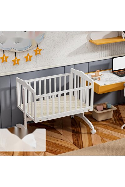 Trendbaby Stylish Wooden Baby Crib with Slim Design and Comfortable Sleeping ...