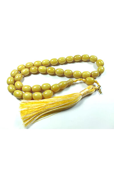İskeçe Tesbih Ebu Zeyn Master's Work: Signed and Sealed Crimped Amber