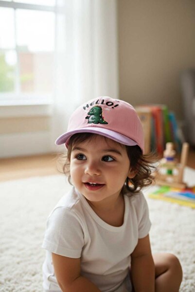 Aware Time 1-3 Yaş Unisex Bebek & Çocuk Aksesuarlı Yazlık Kep Şapka