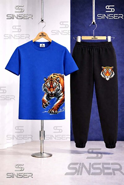 SS SİNSER Παιδικό Σετ Φόρμας με Μπλουζάκι με Στάμπα TIGER SIDE PENCE
