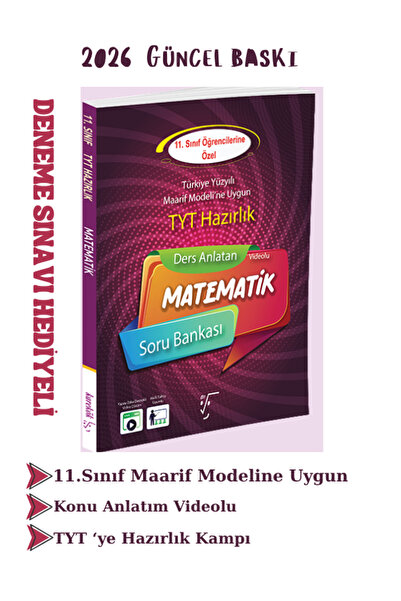 Karekök Yayınları Karekök 11.Sınıf Matematik Maarif Modeline Uygun Tyt Hazırl...