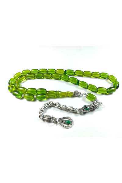 İskeçe Tesbih Γερμανική επάργυρη φούντα με συνδυασμό χρωμάτων Fire-I Amber