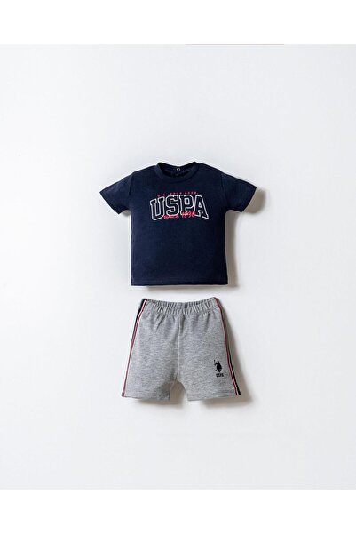 U.S. Polo Assn. يو إس بولو أس إن. طقم تي شيرت وشورت للأطفال الذكور
