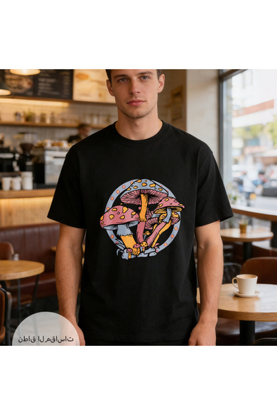 Arabest Men's Pure Cotton 235g T-Shirt, Double-Sided Heat Transfer Print, Box...