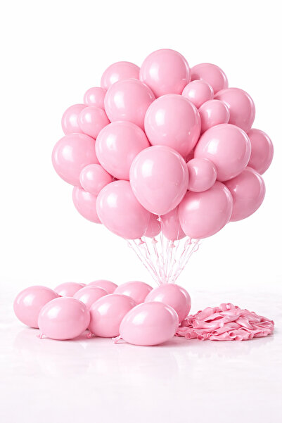 BALON DİYARI Pembe Premium Lateks Balon – Kalın Dayanıklı Parti & Organizasyo...
