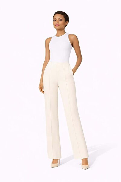 Sentez 5629 Ecru Meri̇ Comfortable Pants