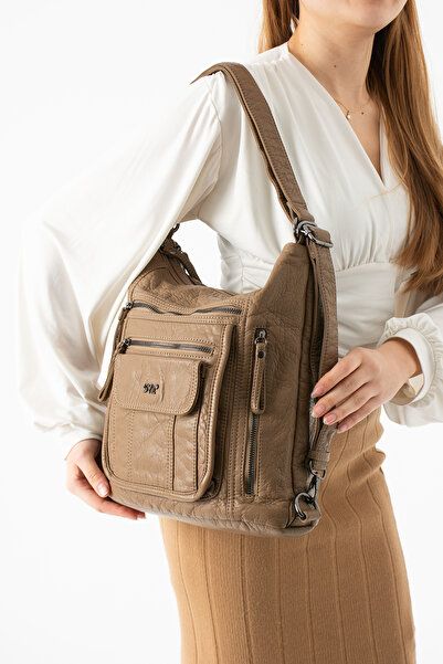 KIRASE 571 Quality Washed Leather Imported Casual Bag with Inner and Front Po...