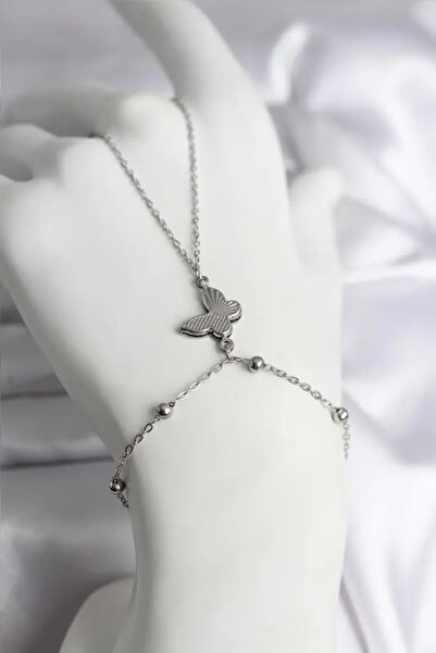 naque 316L Steel Silver Color Model Women's Şahmeran - Tj-Sn739